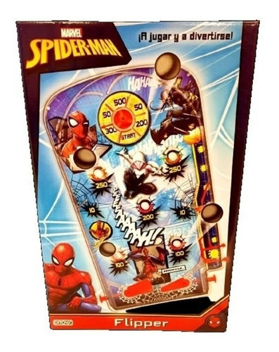 Juego De Mesa Flipper Spiderman Ditoys 