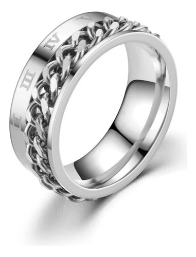 Anillo Cadena Giratoria Y Números Romanos Antiestrés