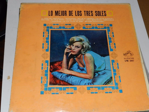 Vinilo 2023 - Lo Mejor De Los Tres Soles - Rca Victor 