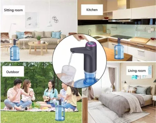 Dispensador De Bomba De Agua Para Tambores Usb Recargables D
