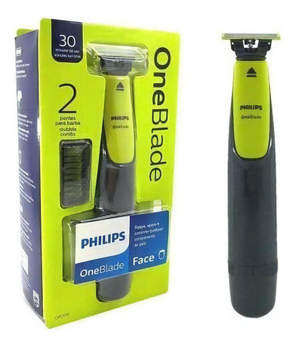 Barbeador Aparador Elétrico Philips One Blade Qp2510 Cor Verde Bivolt