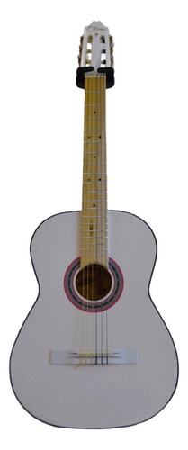 Guitarra clásica La Purepecha GECN para diestros blanca barniz brillante