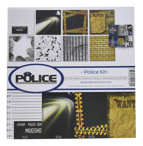 Reminisce Police Scrapbook Collection Kit