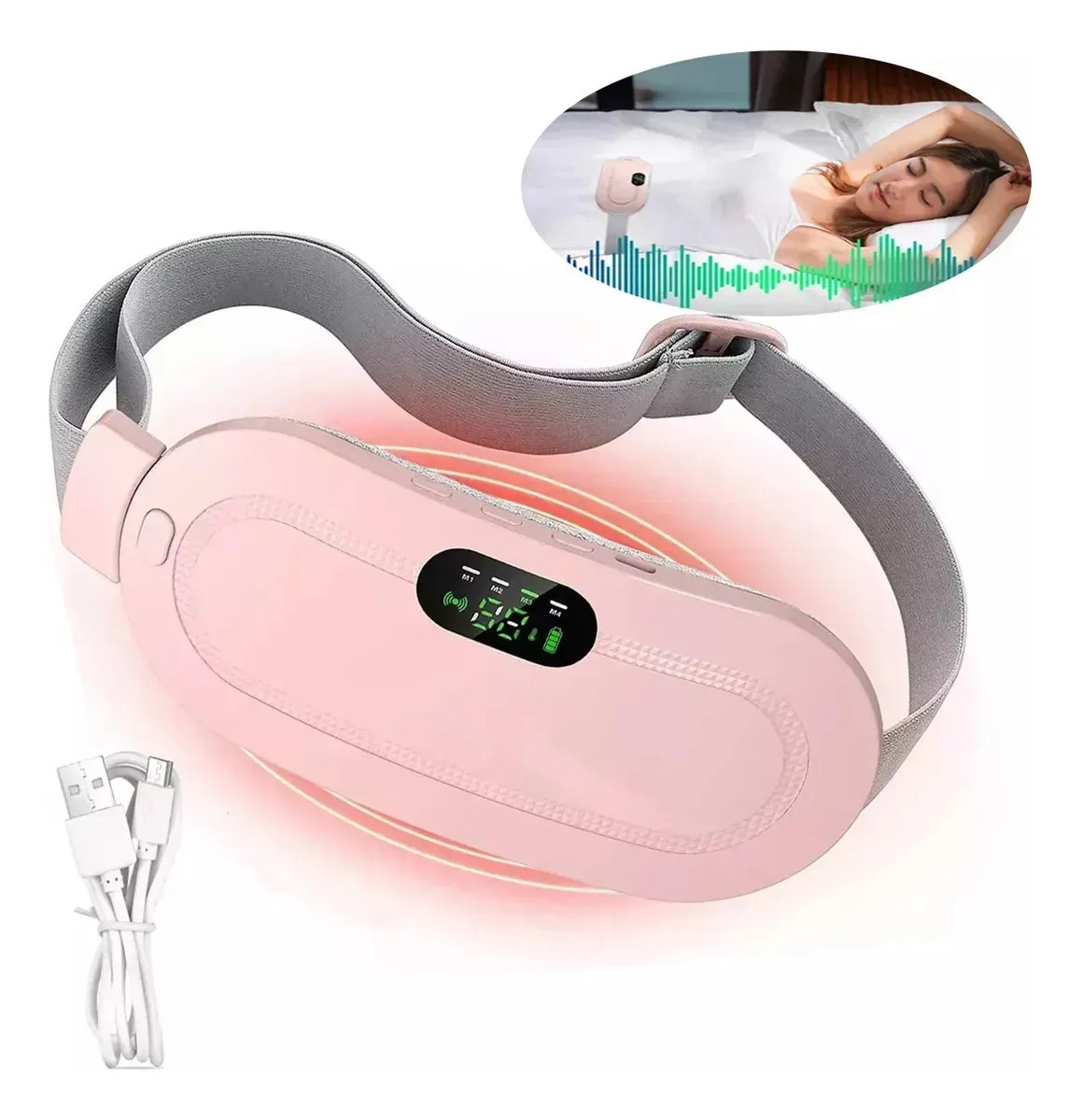 Almohadilla Eléctrica para Cólicos Menstruales con Control Inteligente de Temperatura