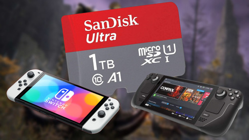 Memoria Micro Sd Sandisk Ultra Nintendo Switch 1 Tb 150 Mb/s