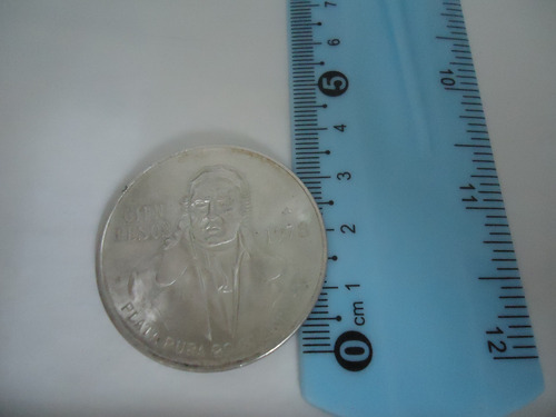 Moneda $100 Morelos Plata Real 0.720 Año 1978