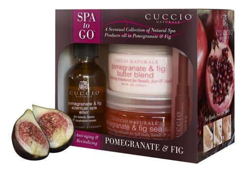 Cuccio 4 piezas Spa Kit De To Go, Y Fig