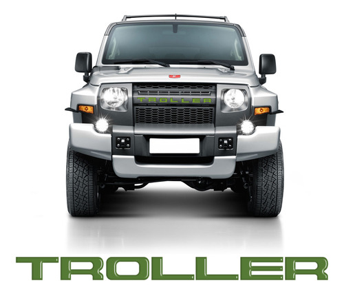 Adesivo Grade Troller T4 2015/2021 Emblema Verde - Genérico