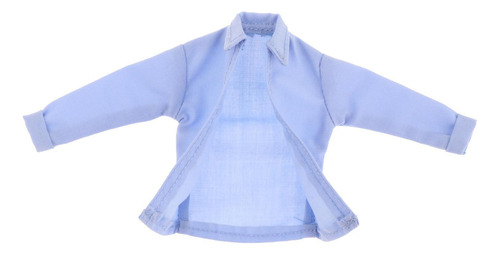 M Abrigo De Camisa A Escala 1/12 Para Accesorio De Azul Y