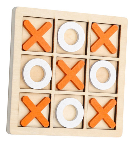 Juego De Mesa Clásico De Madera Tic Tac Toe Juego De Mesa Fa