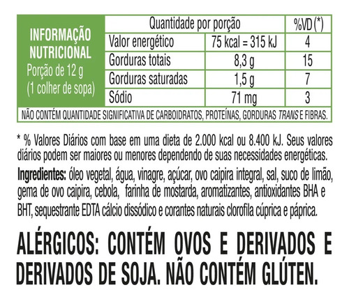 Maionese De Alho Com Ervas Heinz 215g