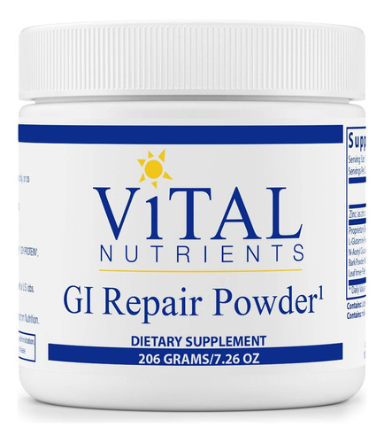 Vital Nutrients Gi Repair Powder Polvo Intestinal 206 G Sabor Sin Sabor