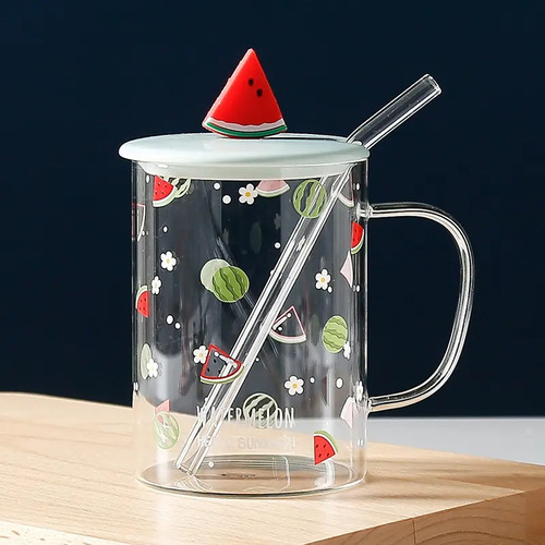 Taza De Cristal De Fruta Con Sorbete Harajuku 500ml