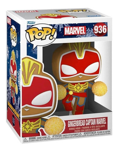 Funko Pop! Marvel Capitana Marvel - Galleta De Jengibre #936