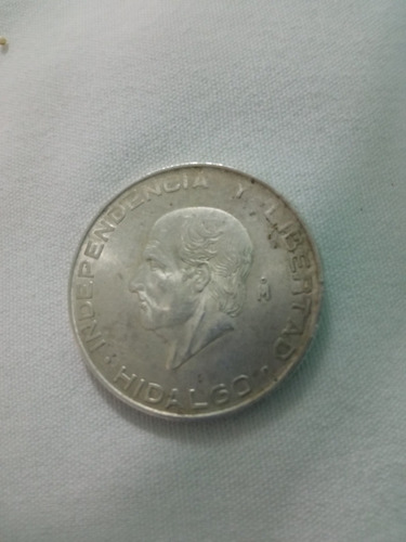 Vendo Moneda De 5 Pesos Hidalgo Plata .720 1951, 1956
