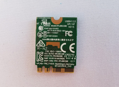 Tarjeta De Red Hp Stream 11-ah111wm 11-ah 915622-001 (Usado)