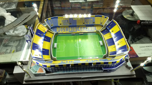 Maqueta Estadio 3d Para Armar C/luces Cancha Rosario Central