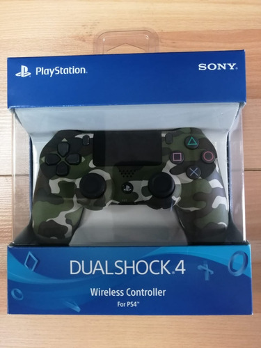 Imagen 4 de 8 de Control joystick inalámbrico Sony PlayStation Dualshock 4 ps4 green camouflage