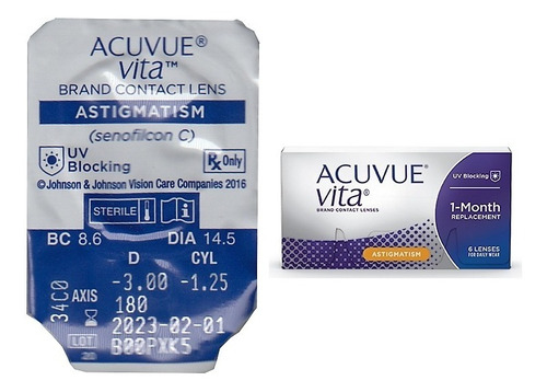 Lente De Contacto + Jhonson & Jhonson + Acuvue Vita Torico