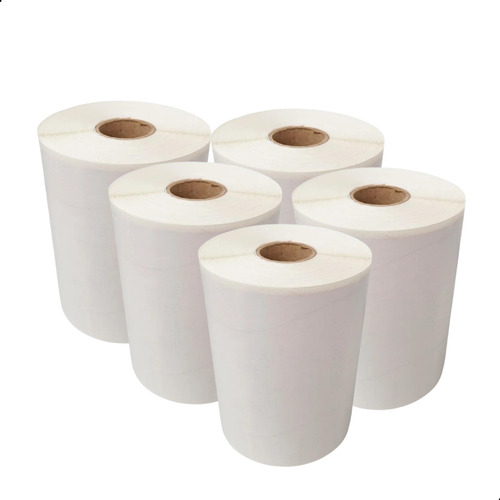 Etiqueta 70x40 Térmica - 5 Rls C/630 Etiquetas Zebra Elgin Cor Branco