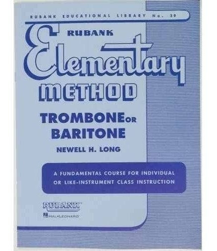 Metodo Rubank Elementary  Method Para Trombone Baritono +nfe