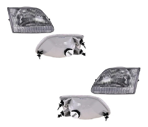 Par Juego Faros Ford Fd F-150 / F-250  1997 - 2004 Rxc