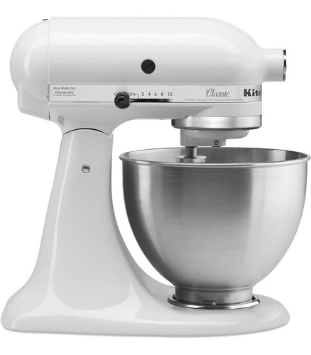 Batidora Clásica De Pie Kitchenaid K45sswh /275 W,4 1/2 Qt