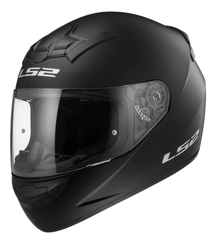 Imagen 1 de 10 de Casco Integral Ls2 352 Rookie Solid Negro Mate Moto Delta