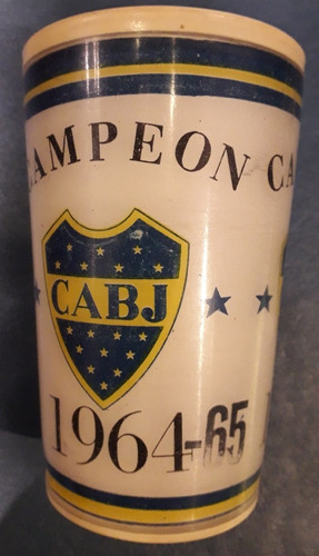 Antiguo Vaso Futbol Boca Junior Campeon 1964 1865 X Unidad 