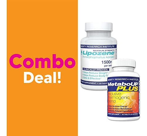 Lipozene Loss Combo De Um Mega Bottle 120 Count E Um Bottle