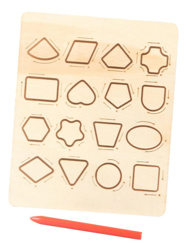 Tablero De Rastreo De Formas Y Números Para Niños, Tablero