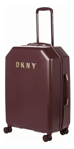 Dkny Equipaje Vertical De 25 Pulgadas Con 8 Ruedas Color Borgoña