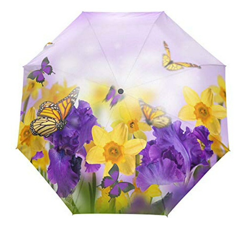 Sombrilla O Paraguas - Woor Butterflies Flying Violet Irise