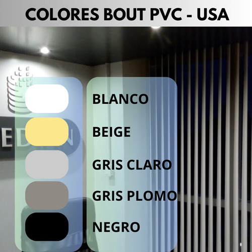 Banda Vertical Bout Fdevidrio El+térmico 1.25x1.70 Pack X 2 Negro