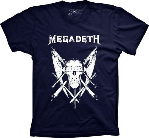Camisa, Camiseta Silk Banda Megadeth Exclusiva Plus Size