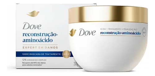 Dove Máscara de Tratamento Dove 10 em 1 Reconstrução + Aminoácido 270g