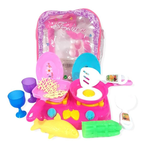 Set Cocina Comida Juguete Juego De Comidita Para Niña Muñeca