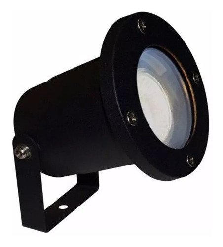 Spot Aplique Piso Fundicion Aluminio Exterior Apto Led Gu10