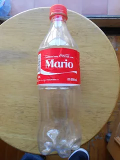 Botella Vacia Coca 600 Ml - 2015 - Mario - Plástico