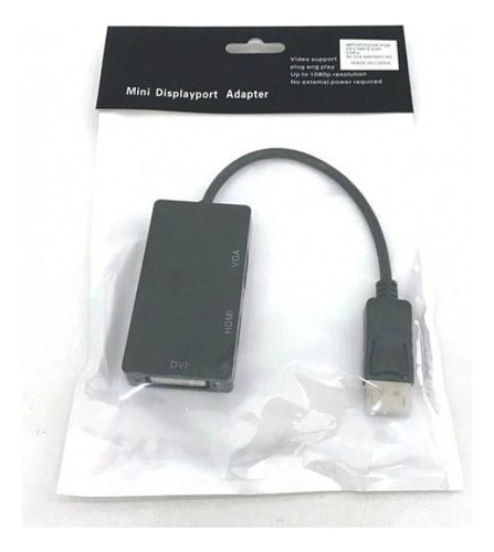 Cabo Adaptador Dex Ad-905a Mini Displayport X Vga/hdmi/dvi