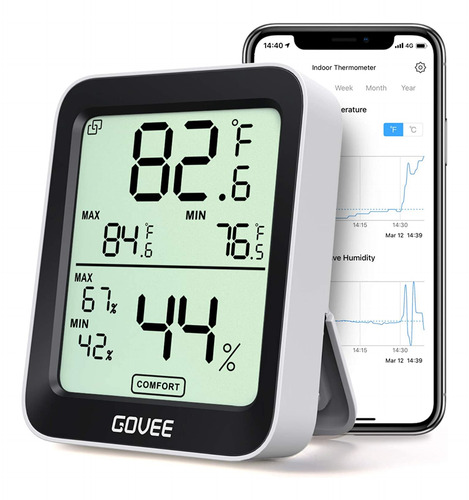 Higrómetro Termómetro Govee Smart Bluetooth Con Notificación