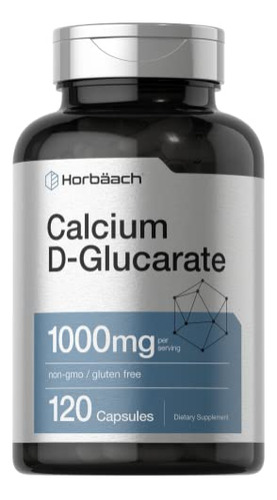 Suplemento Horbäach D-glucarato De Cálcio 1000mg 120 Cápsula