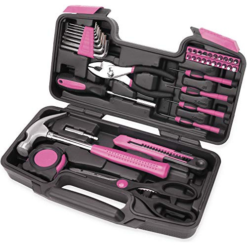 Kit De Herramientas De 40 Piezas Uso Doméstico, Rosa, ...