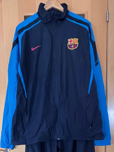Nike Equipo Fútbol Barcelona Xl Campera Y Pantalón Conjunto Azul (Usado)