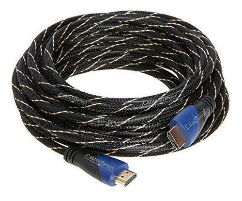 30ft Cable Hdmi Chapado En Oro Premium Con Canal De Retorno 