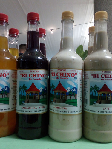 Ponche De Comala Sabor Coco Marca El Chino 1 Lt