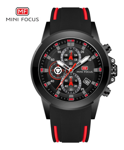 Relojes de silicona impermeables Mini Focus para hombre