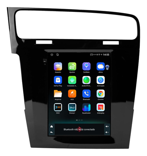 Multmidia Tesla Golf Mk7 13/19 Android 14 64gb Carplay Voz