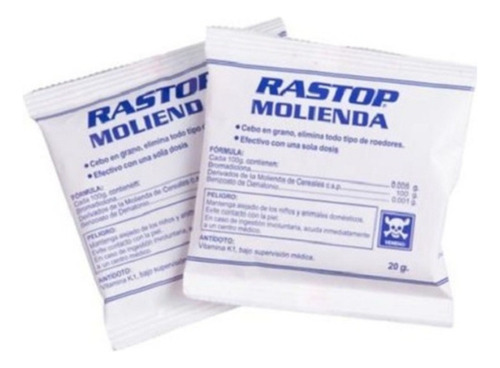 Veneno Rastop Molienda Roedor Ratón 1kg 