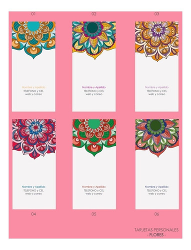 2 Modelos Tarjetas Personales Diferentes A Elección Imprimir